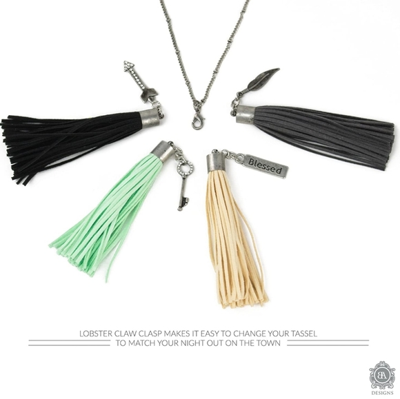 BA Designs 4-piece Tassel Necklace set - Picture 4 of 4